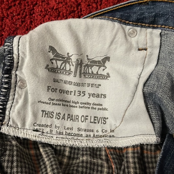 RARE. LF First of a Kind, Levi, denim, hybrid, super cool,flannel skirt - Picture 6 of 6